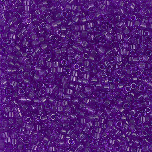 Delica Beads 11/0 - db1315b - Transparent Red Violet Dyed 50g