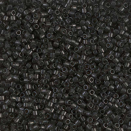 Delica Beads 11/0 - db1319b - Transparent Dark Grey Charcoal 50g