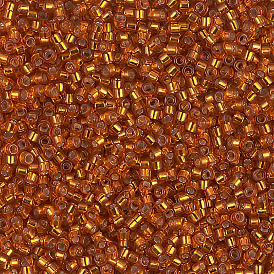 Delica 11/0 Beads - db1333 - Silver-Lined Burnt Orange 5.2g