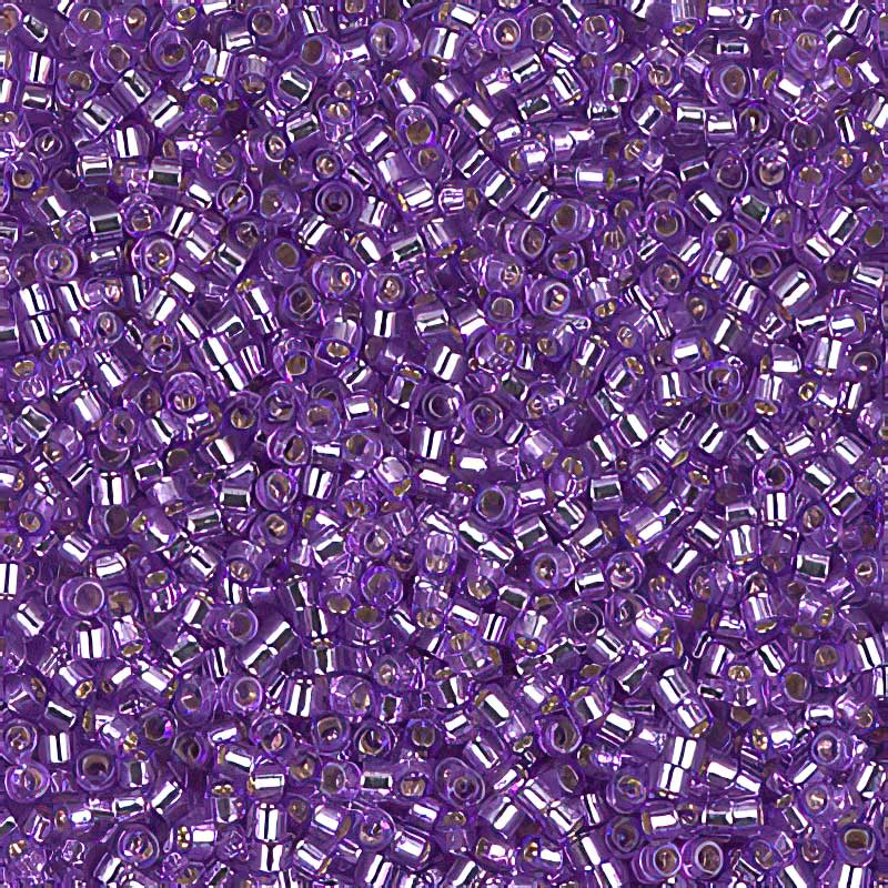 Delica Beads 11/0 - db1343b - Silver-Lined Lilac 50g