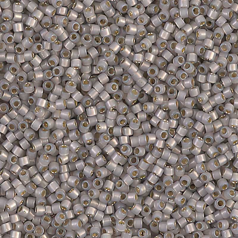 Delica 11/0 Beads - db1456 - Silver-Lined Light Taupe Opal 5.2g