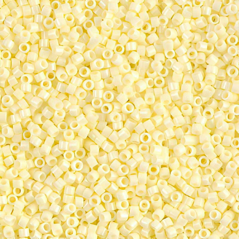 Delica 11/0 Beads - db1491 - Opaque Pale Yellow 5.2g