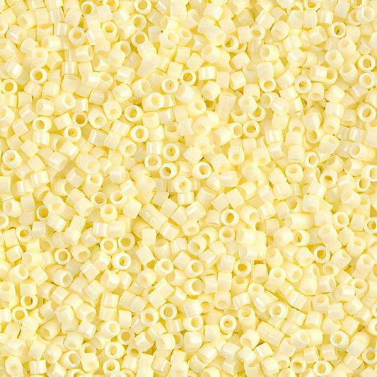 Delica 11/0 Beads - db1491 - Opaque Pale Yellow 5.2g