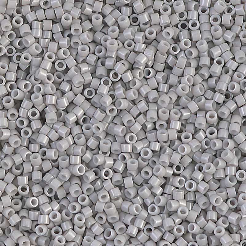 Delica Beads 11/0 - db1498b - Opaque Light Grey Smoke 50g