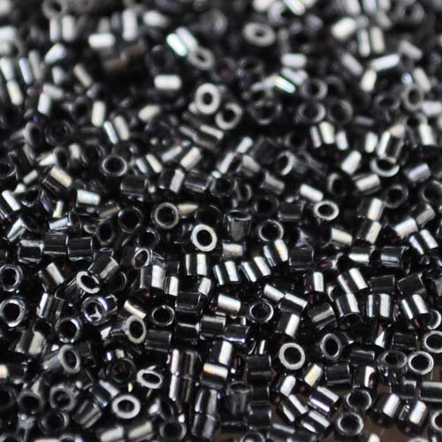 Delica 15/0 Beads - db15-0001 - Gunmetal 5.2g