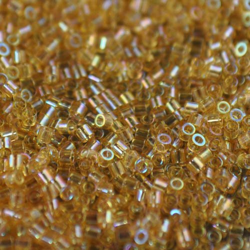 Delica 15/0 Beads - db15-0100 - Light Amber Transparent AB 5.2g
