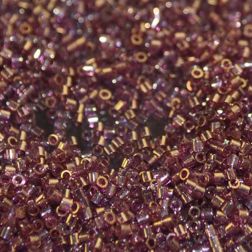 Delica Beads 15/0 - db15-0108b - Amethyst Transparent Gold Luster 50g