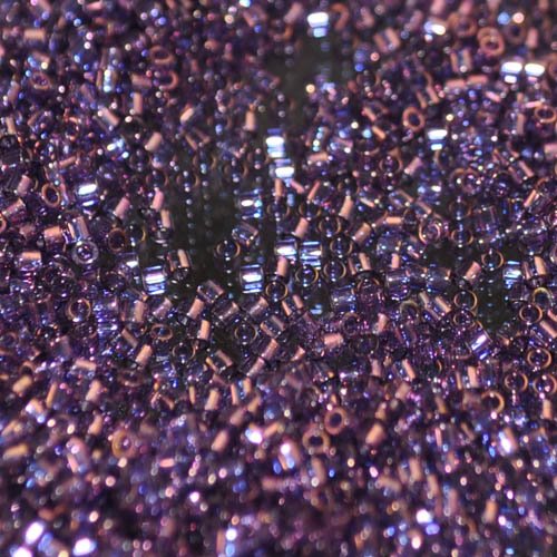 Delica Beads 15/0 - db15-0117b - Lavender Blue Transparent Gold Luster 50g
