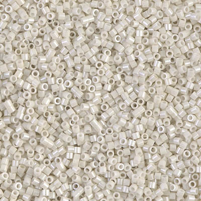 Delica 15/0 Beads - db15-0211 - Alabaster Opaque Glazed Luster 5.2g