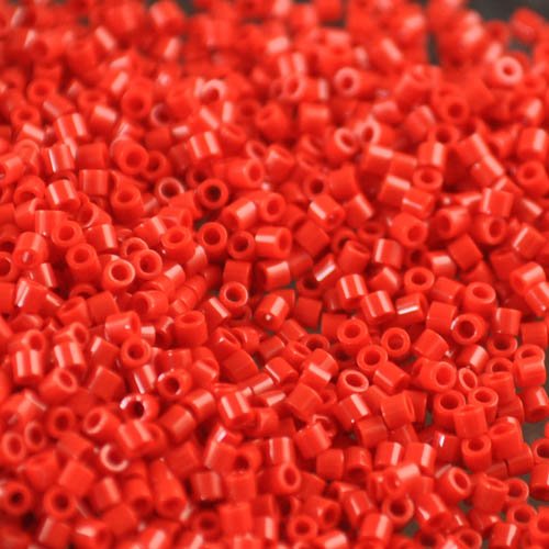 Delica Beads 15/0 - db15-0723b - Red Opaque 50g