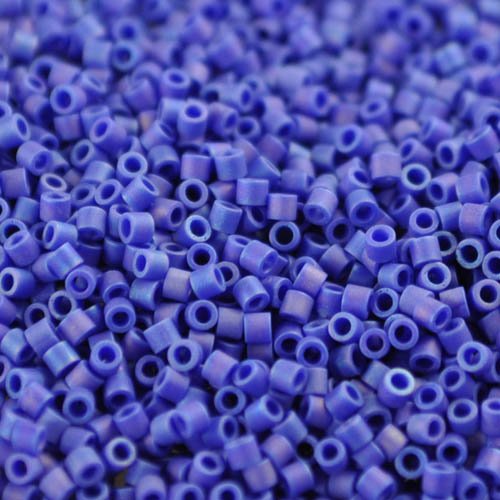 Delica Beads 15/0 - db15-0880b - Matte Opaque Cobalt Blue AB 50g