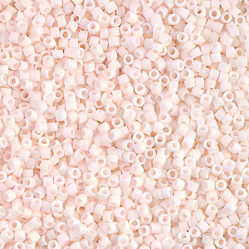 Delica 11/0 Beads - db1510 - Matte Opaque Bisque White 5.2g