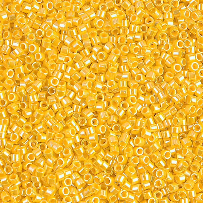 Delica 11/0 Beads - db1562 - Opaque Yellow Canary Luster 5.2g