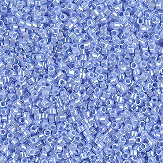 Delica 11/0 Beads - db1568 - Opaque Agate Blue Luster 5.2g
