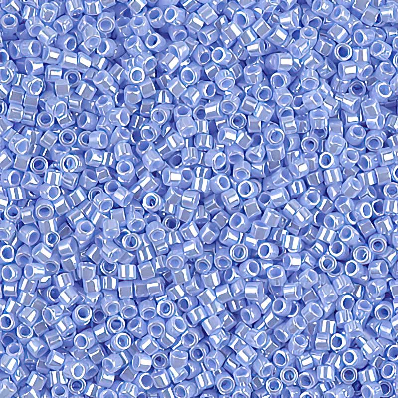 Delica Beads 11/0 - db1568b - Opaque Agate Blue Luster 50g