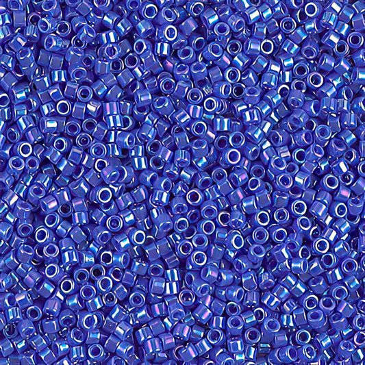 Delica 11/0 Beads - db1578 - Opaque Blue Sapphos AB 5.2g