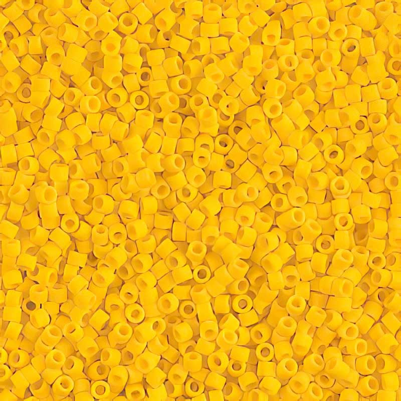 Delica 11/0 Beads - db1582 - Matte Opaque Yellow Canary 5.2g
