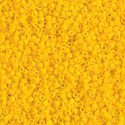 Delica 11/0 Beads - db1582 - Matte Opaque Yellow Canary 5.2g