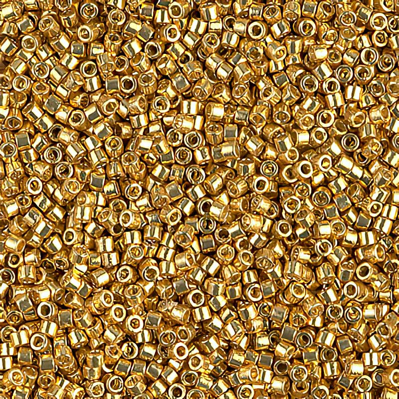 Delica 11/0 Beads - db1832 - Galvanized Bright Gold [Duracoat] 5.2g