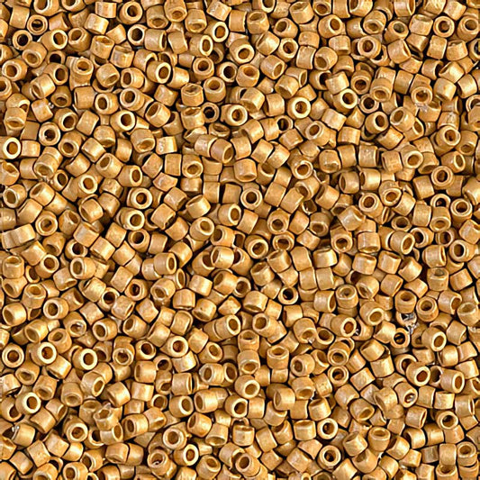 Delica 11/0 Beads - db1832f - Galvanized Matte Bright Gold [Duracoat] 5g