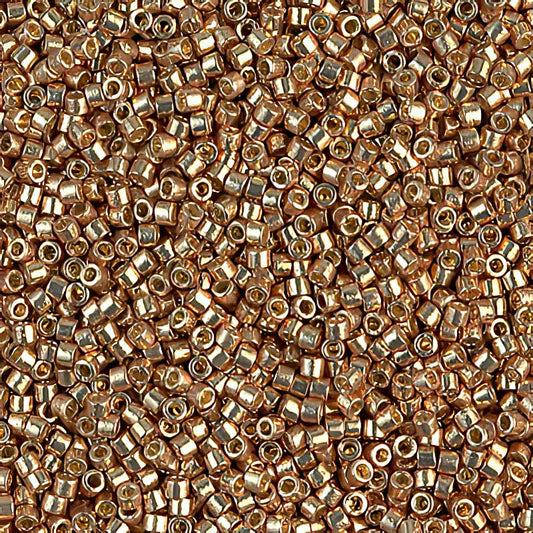 Delica 11/0 Beads - db1834 - Galvanized Champagne Gold [Duracoat] 5.2g
