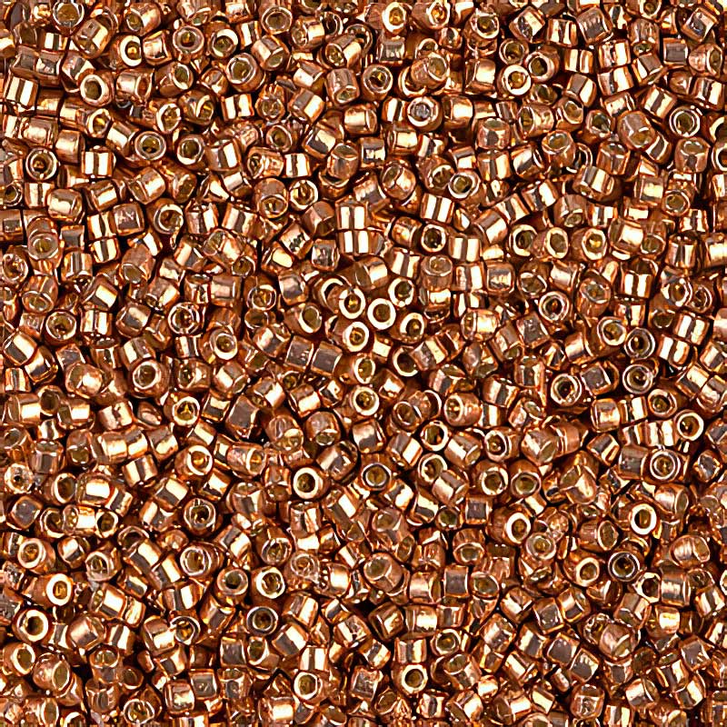 Delica 11/0 Beads - db1836 - Galvanized Red Gold [Duracoat] 5.2g