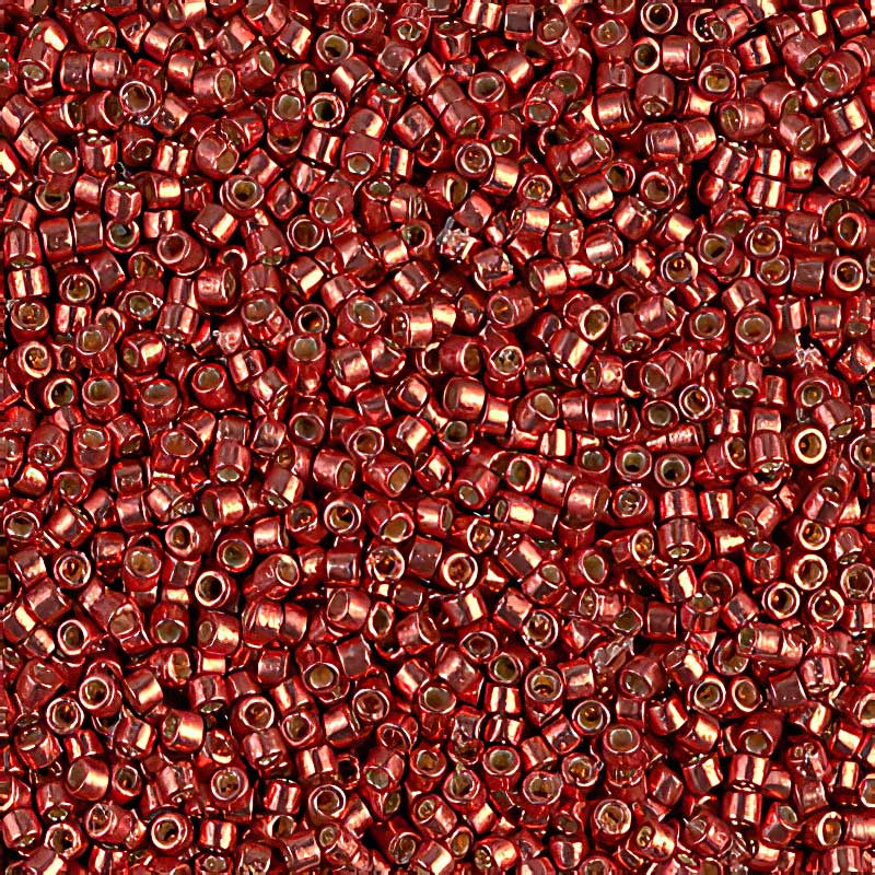 Delica Beads 11/0 - db1838b - Galvanized Blood Orange [Duracoat] 50g