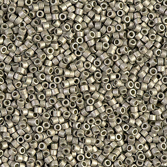 Delica 11/0 Beads - db1851f - Matte Galvanized Pewter [Duracoat] 5g