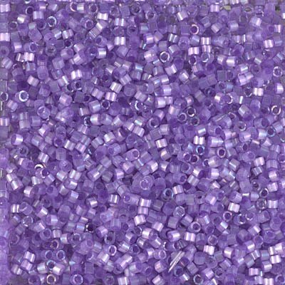 Delica 11/0 Beads - db1868 - Silk Inside Dyed Lilac AB 5.2g