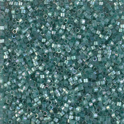 Delica Beads 11/0 - db1870b - Silk Inside Dyed Emerald AB 50g
