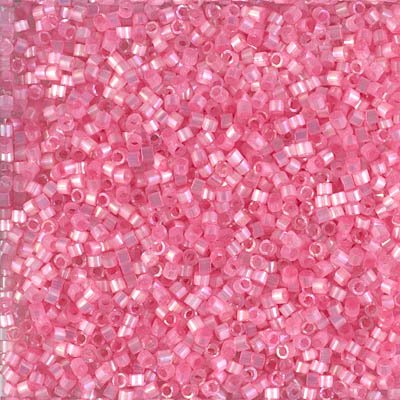 Delica 11/0 Beads - db1875 - Silk Inside Dyed Light Carnation AB 5.2g