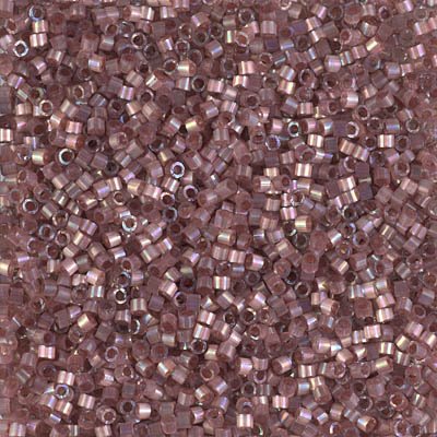 Delica 11/0 Beads - db1878 - Silk Inside Dyed Rose Topaz AB 5.2g