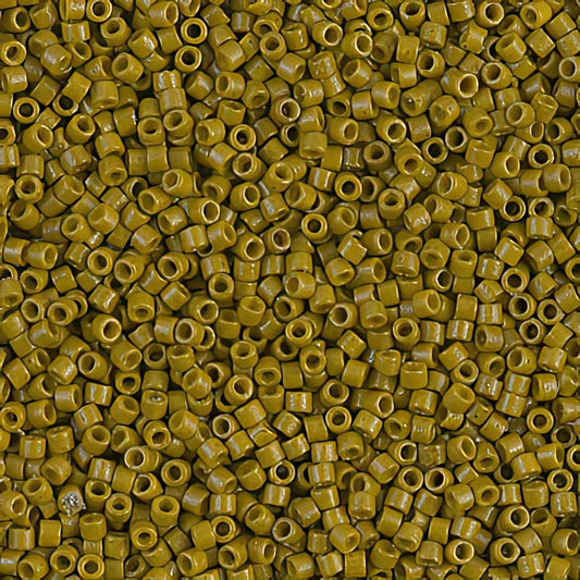 Delica Beads 11/0 - db2141b - Mustard Pickle [Duracoat] 50g