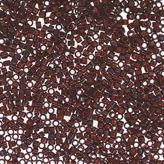 Delica 11/0 Beads - db2263 - Opaque Red Garnet Picasso 5.2g
