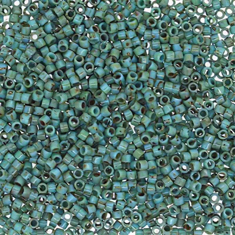 Delica 11/0 Beads - db2264 - Seafoam Green Picasso 5.2g