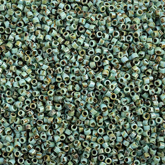 Delica Beads 11/0 - db2264b - Seafoam Green Picasso 50g