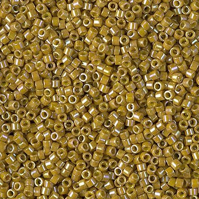 Delica 11/0 Beads - db2272 - Opaque Glazed Yellow Mustard AB 5.2g