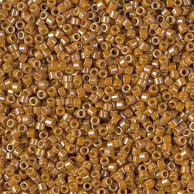 Delica Beads 11/0 - db2273b - Opaque Glazed Dark Yellow AB 50g