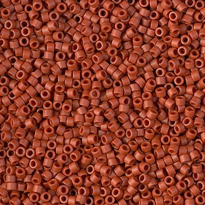 Delica 11/0 Beads - db2288 - Frosted Glazed Red Matte 5.2g