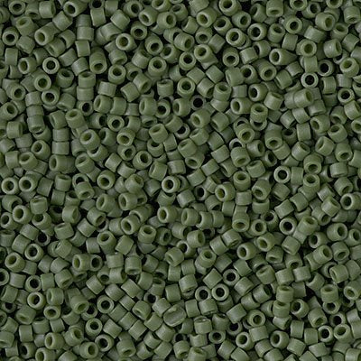 Delica Beads 11/0 - db2291b - Frosted Glazed Emerald Matte 50g
