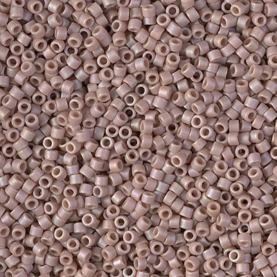 Delica 11/0 Beads - db2305 - Frosted Glazed Rainbow Light Rose Matte AB 5.2g