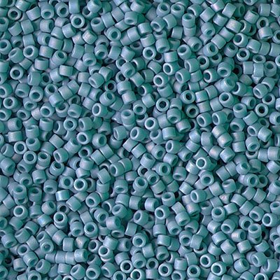 Delica 11/0 Beads - db2315 - Frosted Glazed Rainbow Arctic Blue Matte AB 5.2g