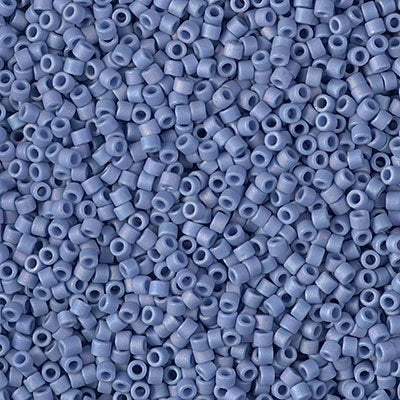 Delica 11/0 Beads - db2318 - Frosted Glazed Rainbow Blue Sapphire Matte AB 5.2g
