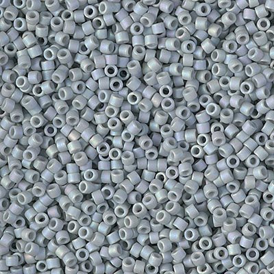 Delica 11/0 Beads - db2320 - Frosted Glazed Rainbow Grey Matte AB 5.2g