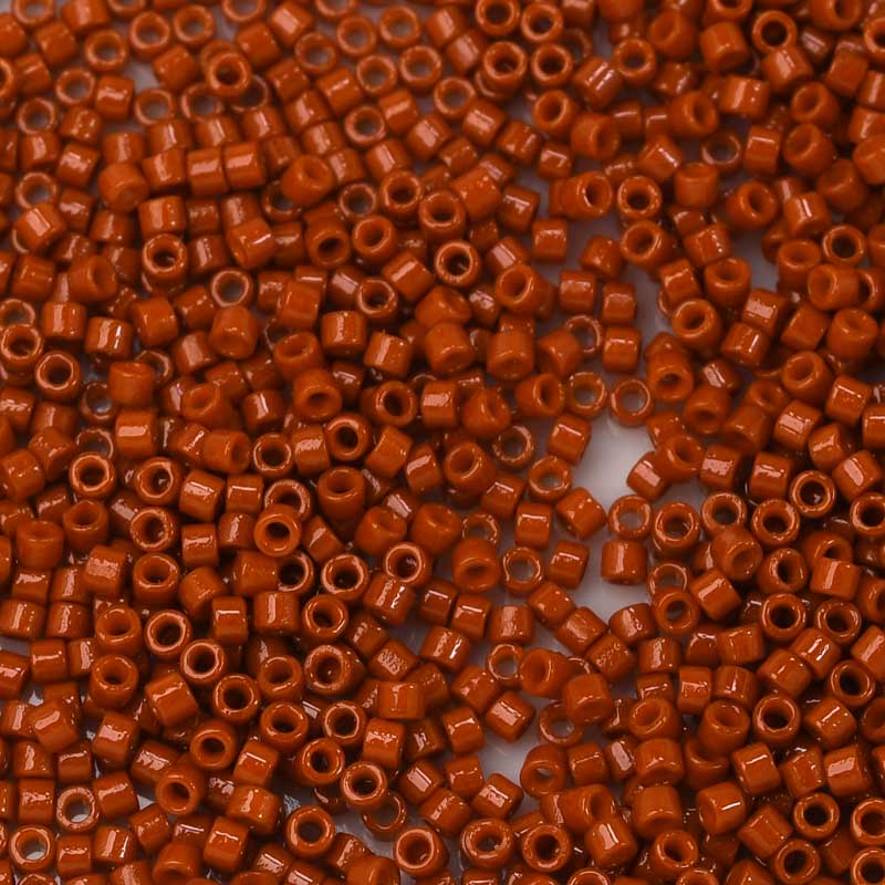 Delica 11/0 Beads - db2352 - Deep Orange Rust [Duracoat] 5.2g