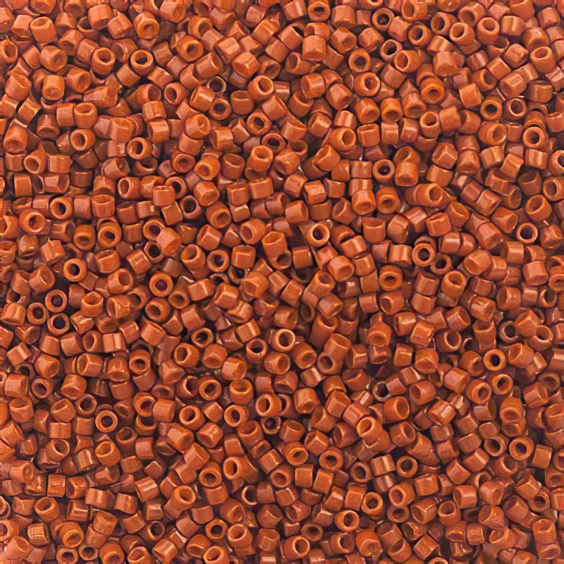 Delica Beads 11/0 - db2352b - Deep Orange Rust [Duracoat] 50g