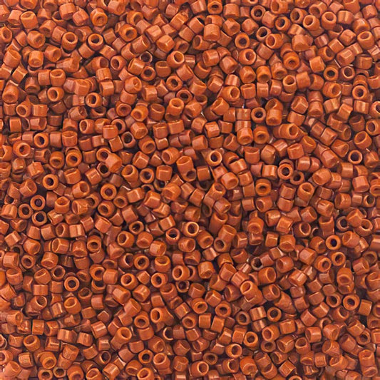 Delica Beads 11/0 - db2352b - Deep Orange Rust [Duracoat] 50g