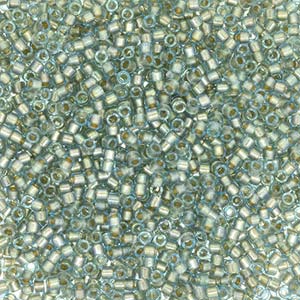 Delica 11/0 Beads - db2379 - Inside Colour Blue Silver 7.1g