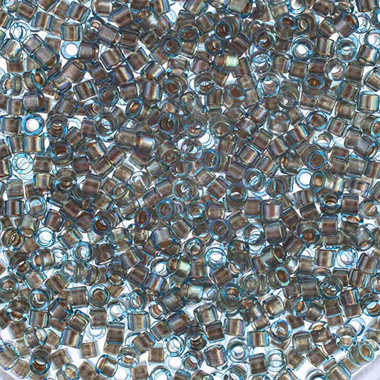 Delica Beads 11/0 - db2379b - Inside Colour Blue Silver 50g