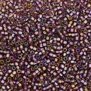 Delica 11/0 Beads - db2390 - Inside Colour Purple Patina 5.2g